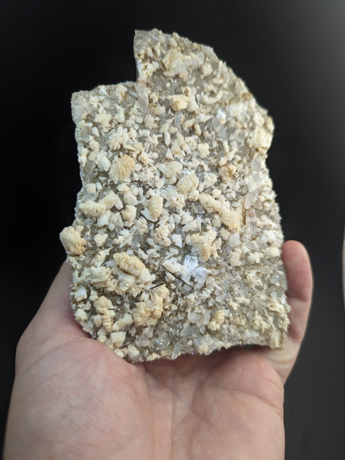 Adularia on Quartz Crystal Cluster Montgomery County Arkansas Unique! - Collectibles:Rocks Fossils & Minerals:Crystals