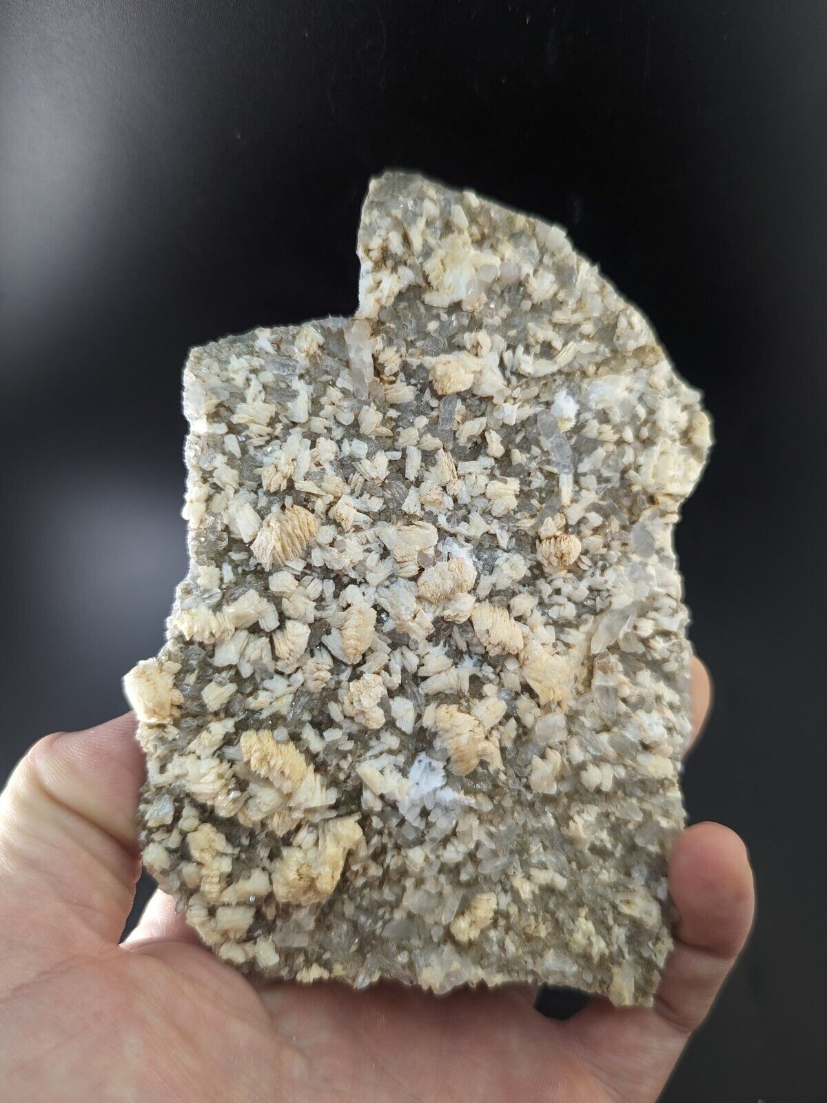 Adularia on Quartz Crystal Cluster Montgomery County Arkansas Unique! - Collectibles:Rocks Fossils & Minerals:Crystals