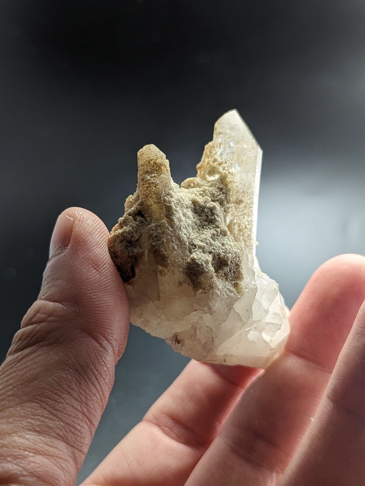 Amazing Jeffrey Quarry Quartz Crystal + Cookeite Ultra Rare Arkansas Old Stock - Collectibles:Rocks Fossils &