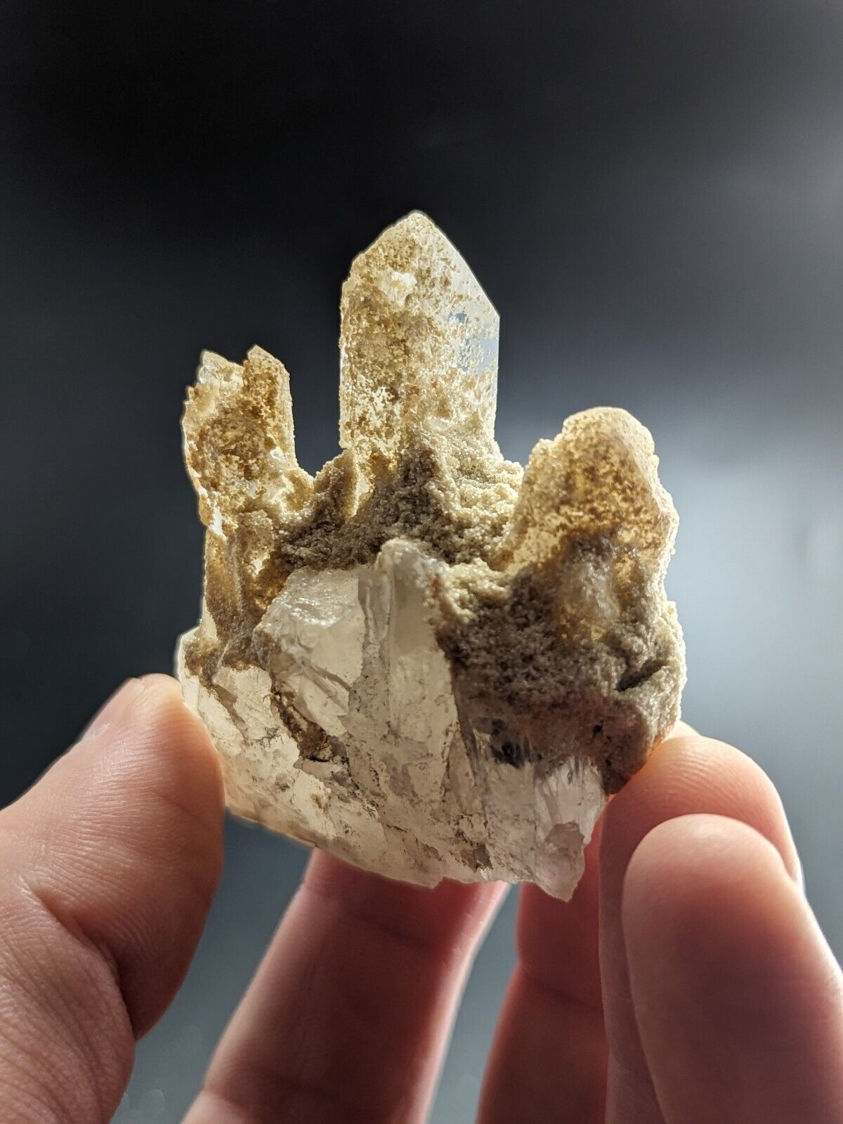 Amazing Jeffrey Quarry Quartz Crystal + Cookeite Ultra Rare Arkansas Old Stock - Collectibles:Rocks Fossils &