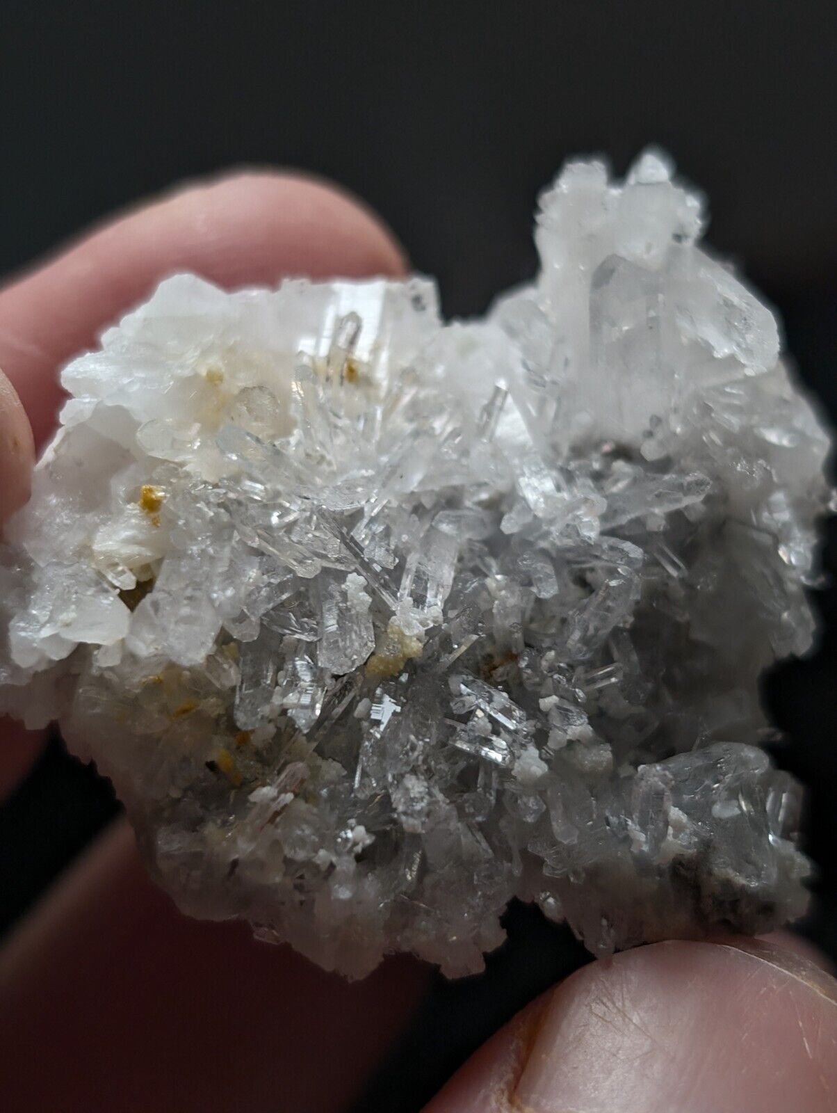 Amazing Jeffrey Quarry Quartz Crystal + Cookeite Ultra Rare Arkansas Old Stock - Collectibles:Rocks Fossils &