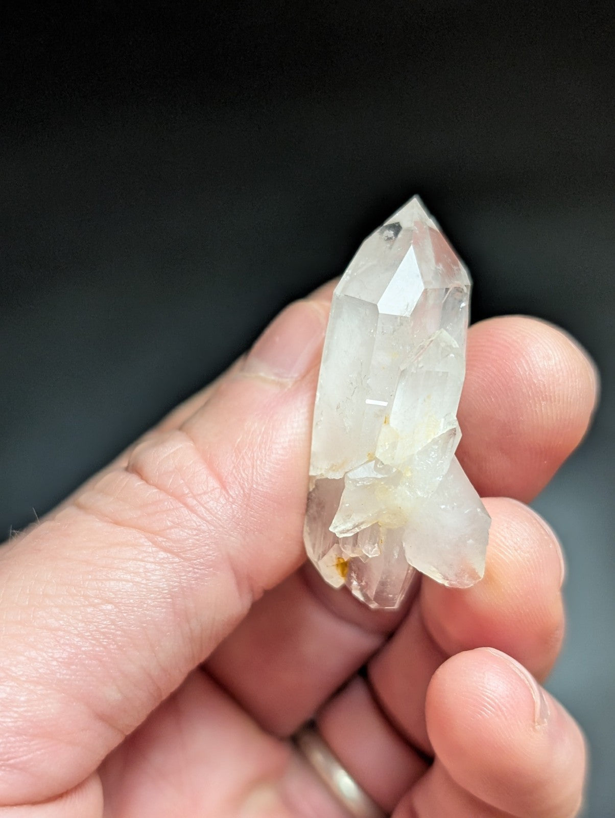 Amazing Jeffrey Quarry Quartz Crystal Point w/ Cookeite Arkansas Old Stock A + + - Collectibles:Rocks Fossils &