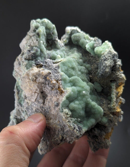 Amazing Large Wavellite on Quartz - Old Stock - Mauldin Mountain Arkansas - Collectibles:Rocks Fossils &