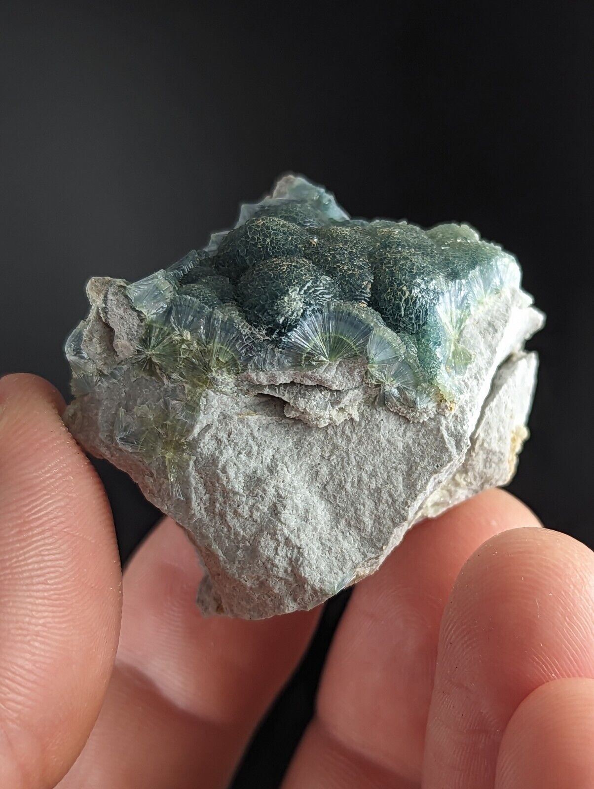 Amazing Wavellite -Old Stock - Delinde / Schmitt mine - Garland County Arkansas - Collectibles:Rocks Fossils &