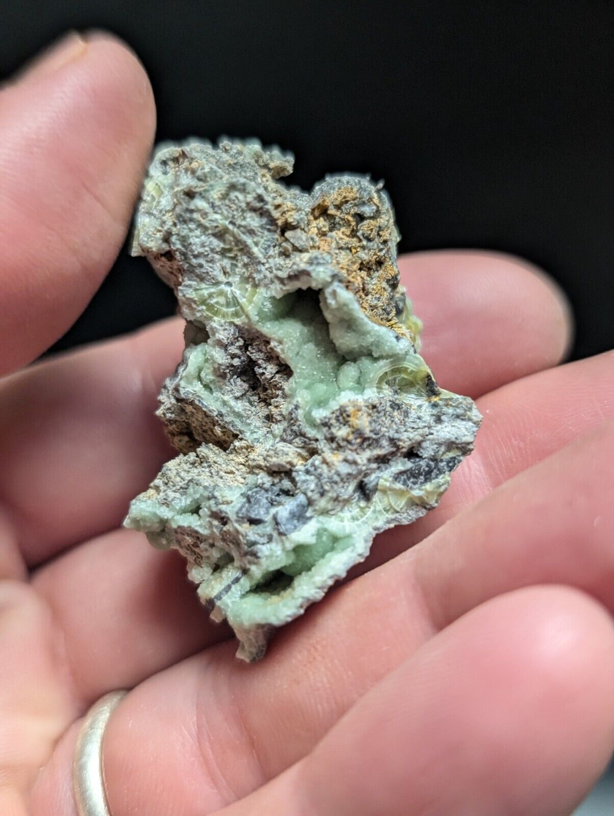 Amazing Wavellite Specimen (Arkansas USA) - OOAK Natural Crystal Cluster - Collectibles:Rocks Fossils &