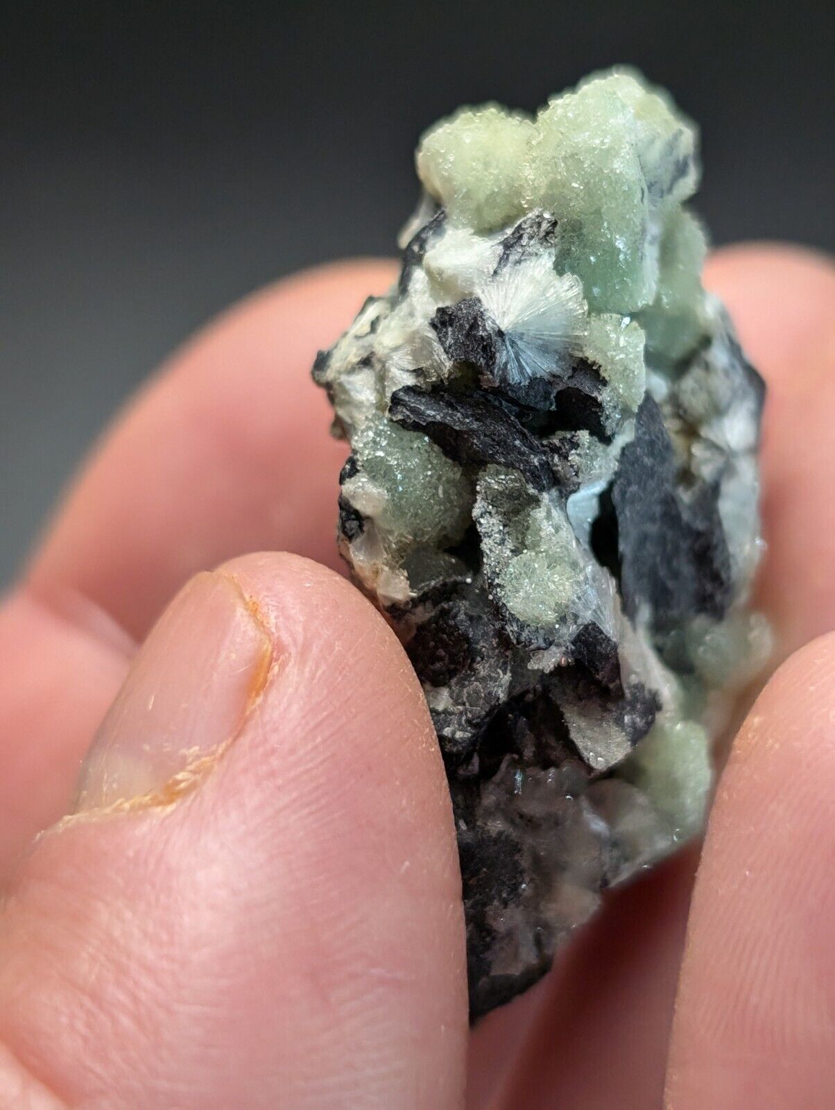 Amazing Wavellite Specimen (Arkansas USA) - OOAK Natural Crystal Cluster - Collectibles:Rocks Fossils &