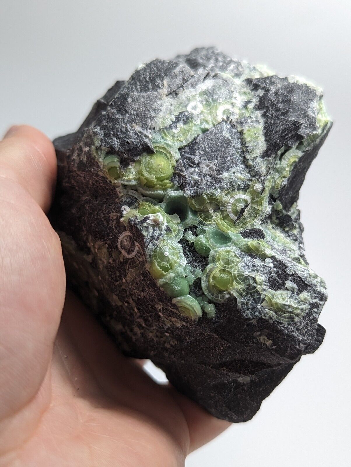 Amazing Wavellite w/ Large Eyes- Old Stock - Mauldin Mountain Arkansas - Collectibles:Rocks Fossils & Minerals:Crystals
