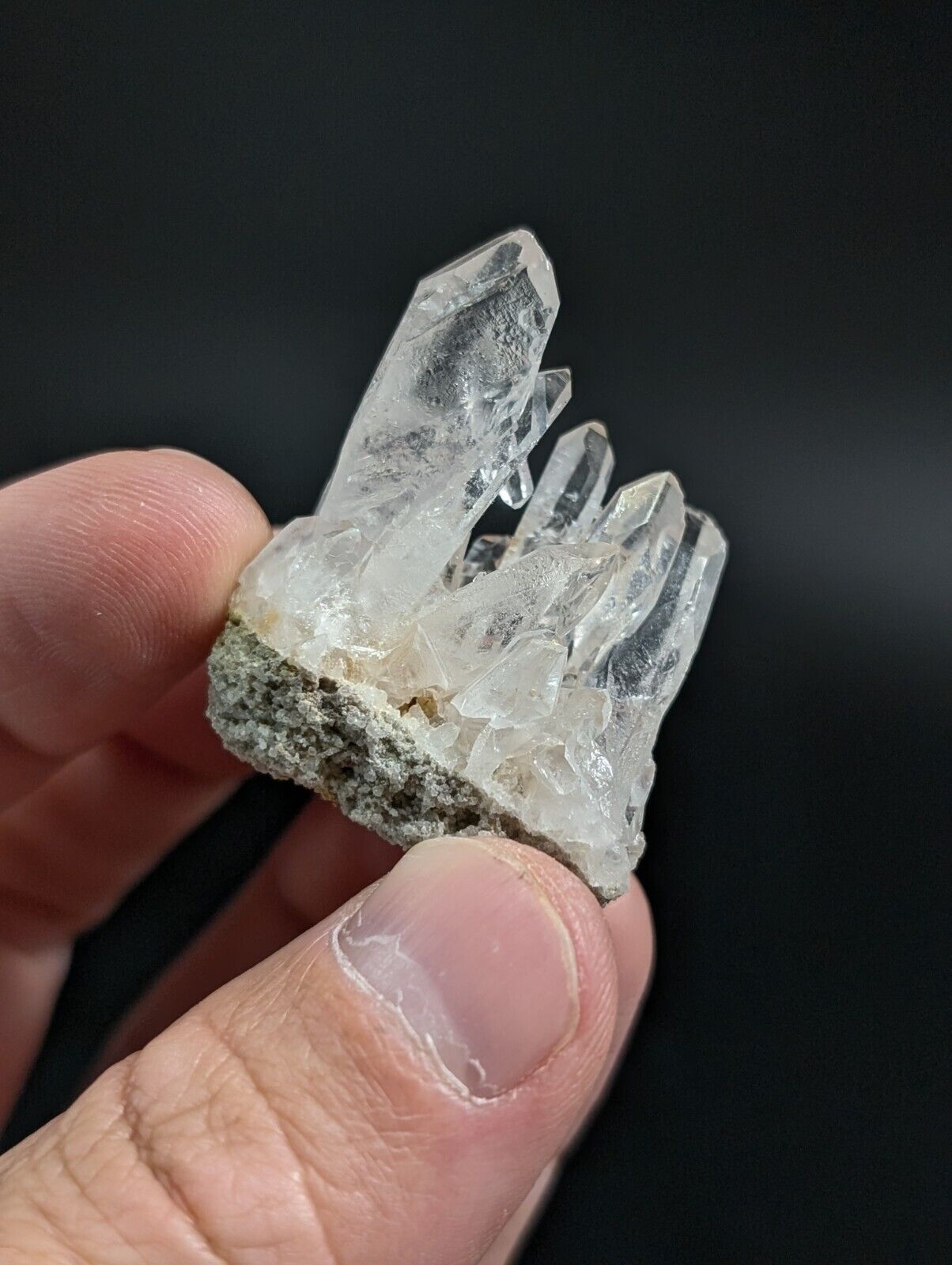 Arkansas Quartz Crystal Cluster - OOAK natural mineral specimen AR USA - Collectibles:Rocks Fossils & Minerals:Crystals