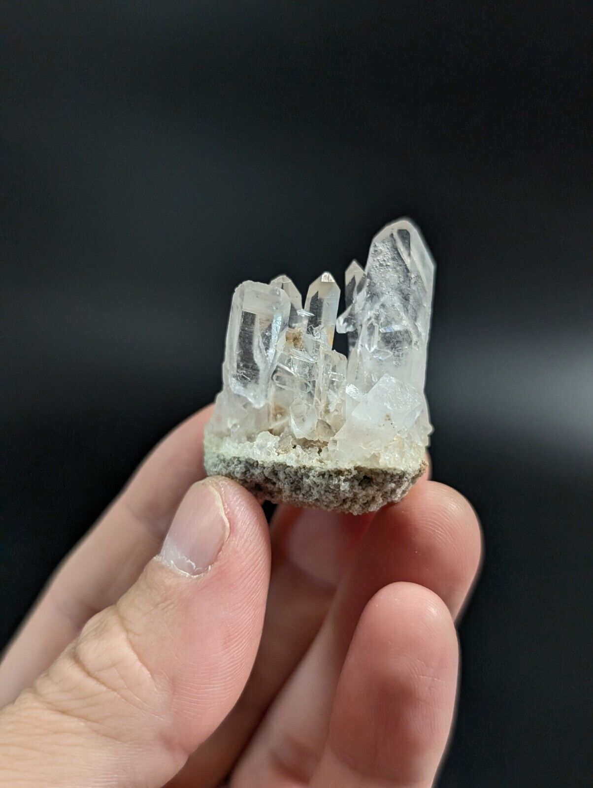 Arkansas Quartz Crystal Cluster - OOAK natural mineral specimen AR USA - Collectibles:Rocks Fossils & Minerals:Crystals