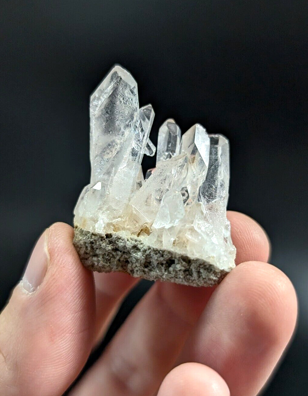 Arkansas Quartz Crystal Cluster - OOAK natural mineral specimen AR USA - Collectibles:Rocks Fossils & Minerals:Crystals