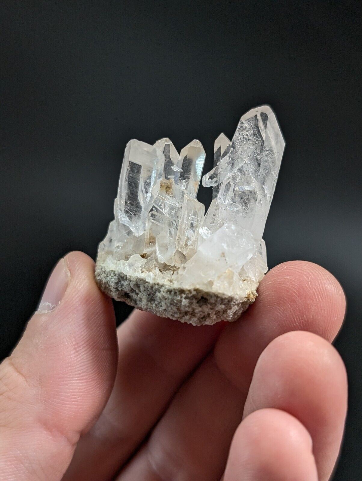 Arkansas Quartz Crystal Cluster - OOAK natural mineral specimen AR USA - Collectibles:Rocks Fossils & Minerals:Crystals