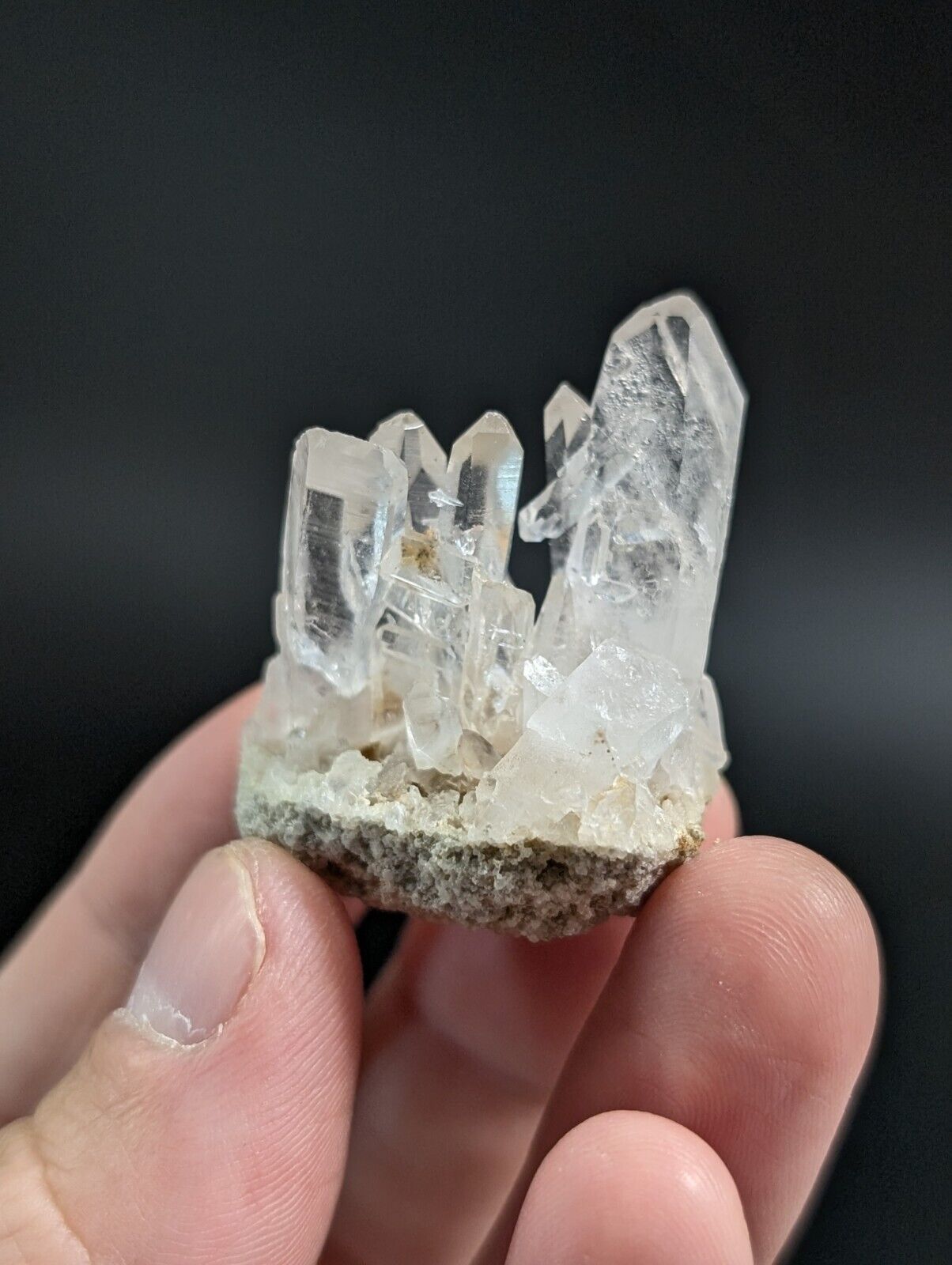 Arkansas Quartz Crystal Cluster - OOAK natural mineral specimen AR USA - Collectibles:Rocks Fossils & Minerals:Crystals