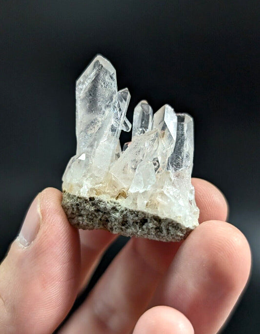Arkansas Quartz Crystal Cluster - OOAK natural mineral specimen AR USA - Collectibles:Rocks Fossils & Minerals:Crystals