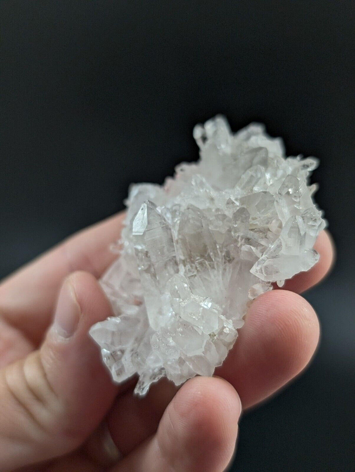 Arkansas Quartz Crystal Cluster - OOAK natural mineral specimen AR USA - Collectibles:Rocks Fossils & Minerals:Crystals