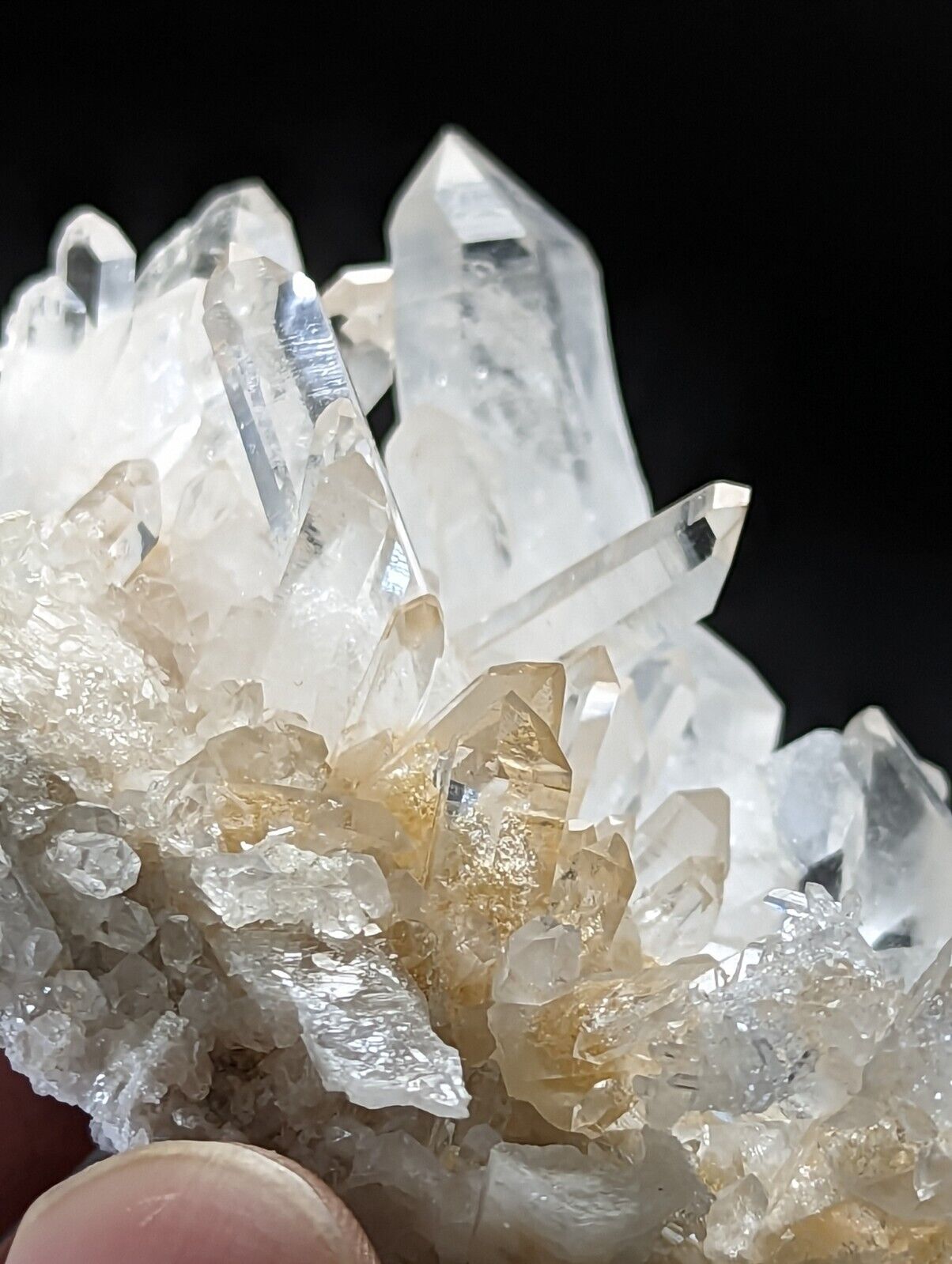 Arkansas Quartz Crystal Cluster w/ Calcite Phantoms Collier Creek old stock! - Collectibles:Rocks Fossils &