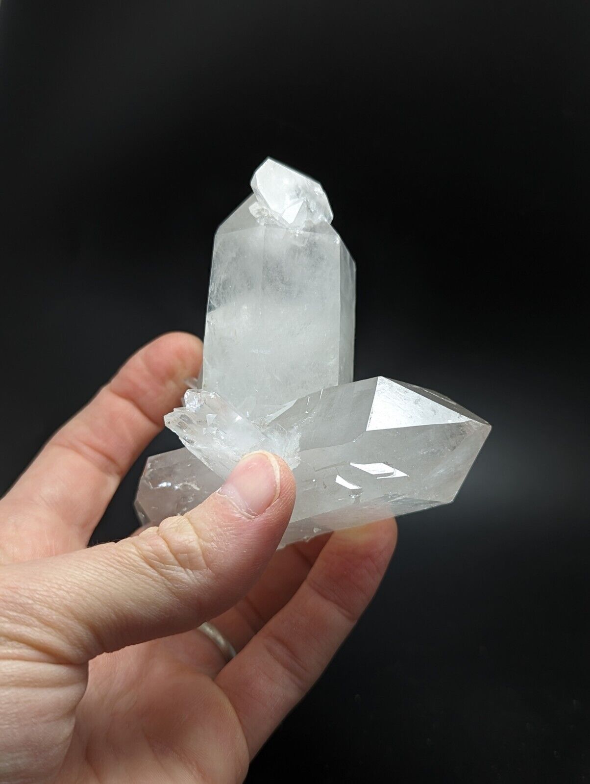 Arkansas Quartz Crystal Floater w Rare and Unique Form Garland Co old stock. - Collectibles:Rocks Fossils &