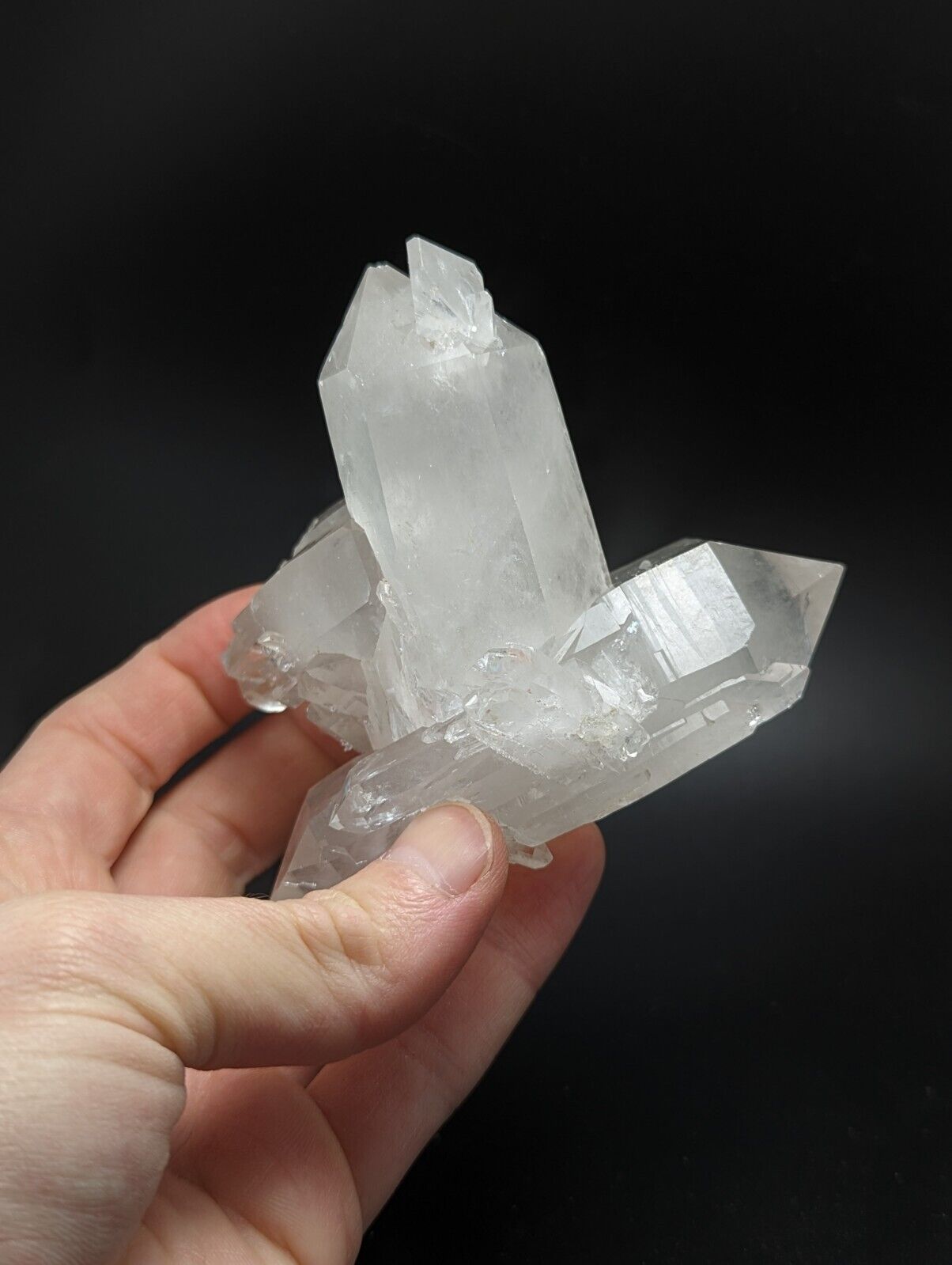 Arkansas Quartz Crystal Floater w Rare and Unique Form Garland Co old stock. - Collectibles:Rocks Fossils &