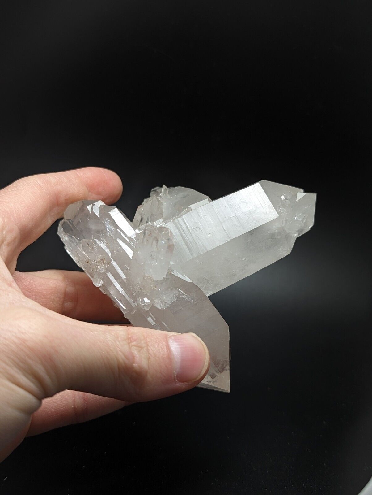 Arkansas Quartz Crystal Floater w Rare and Unique Form Garland Co old stock. - Collectibles:Rocks Fossils &