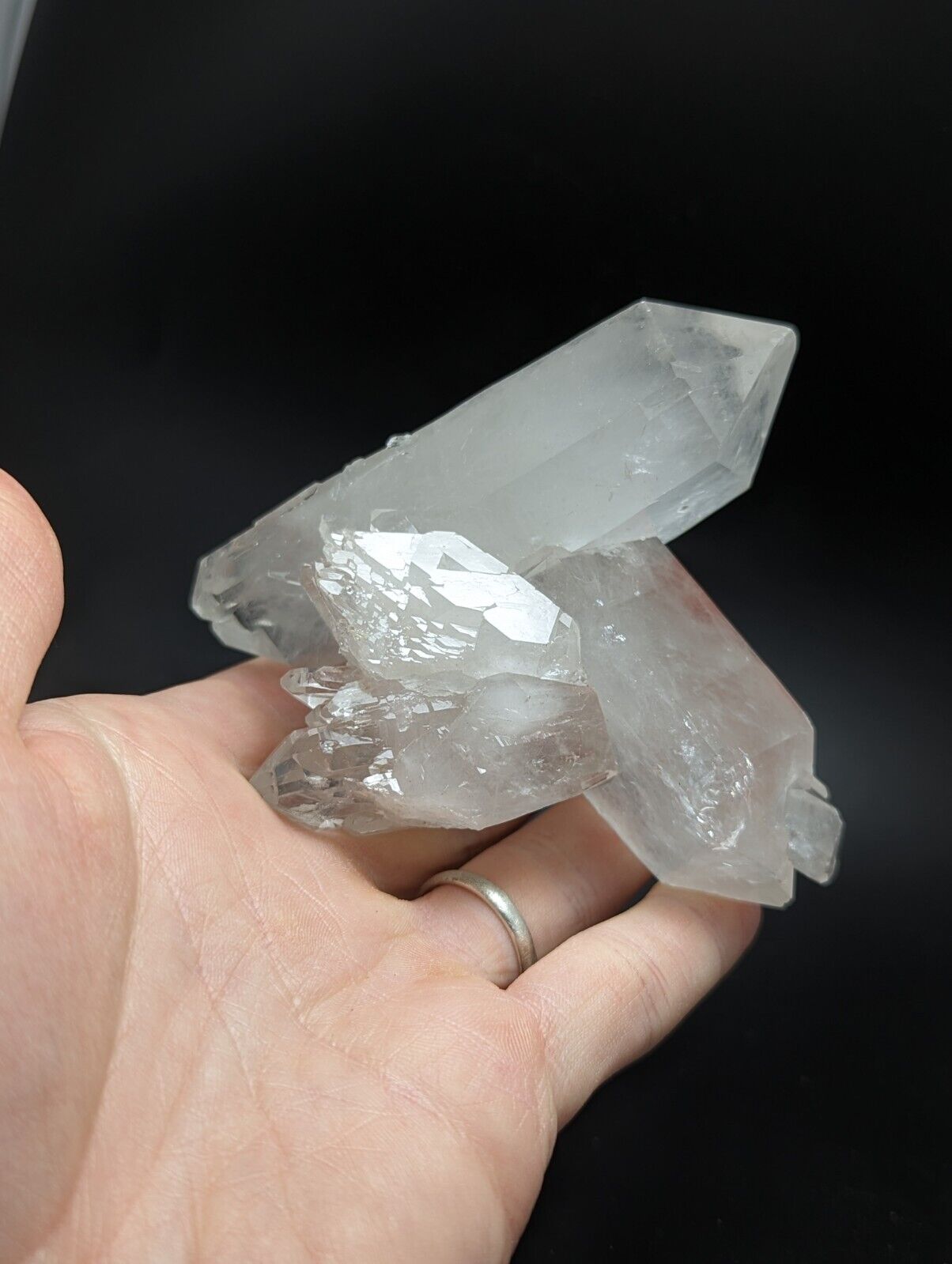 Arkansas Quartz Crystal Floater w Rare and Unique Form Garland Co old stock. - Collectibles:Rocks Fossils &