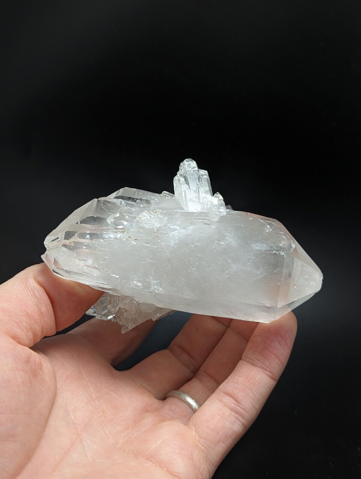 Arkansas Quartz Crystal Floater w Rare and Unique Form Garland Co old stock. - Collectibles:Rocks Fossils &