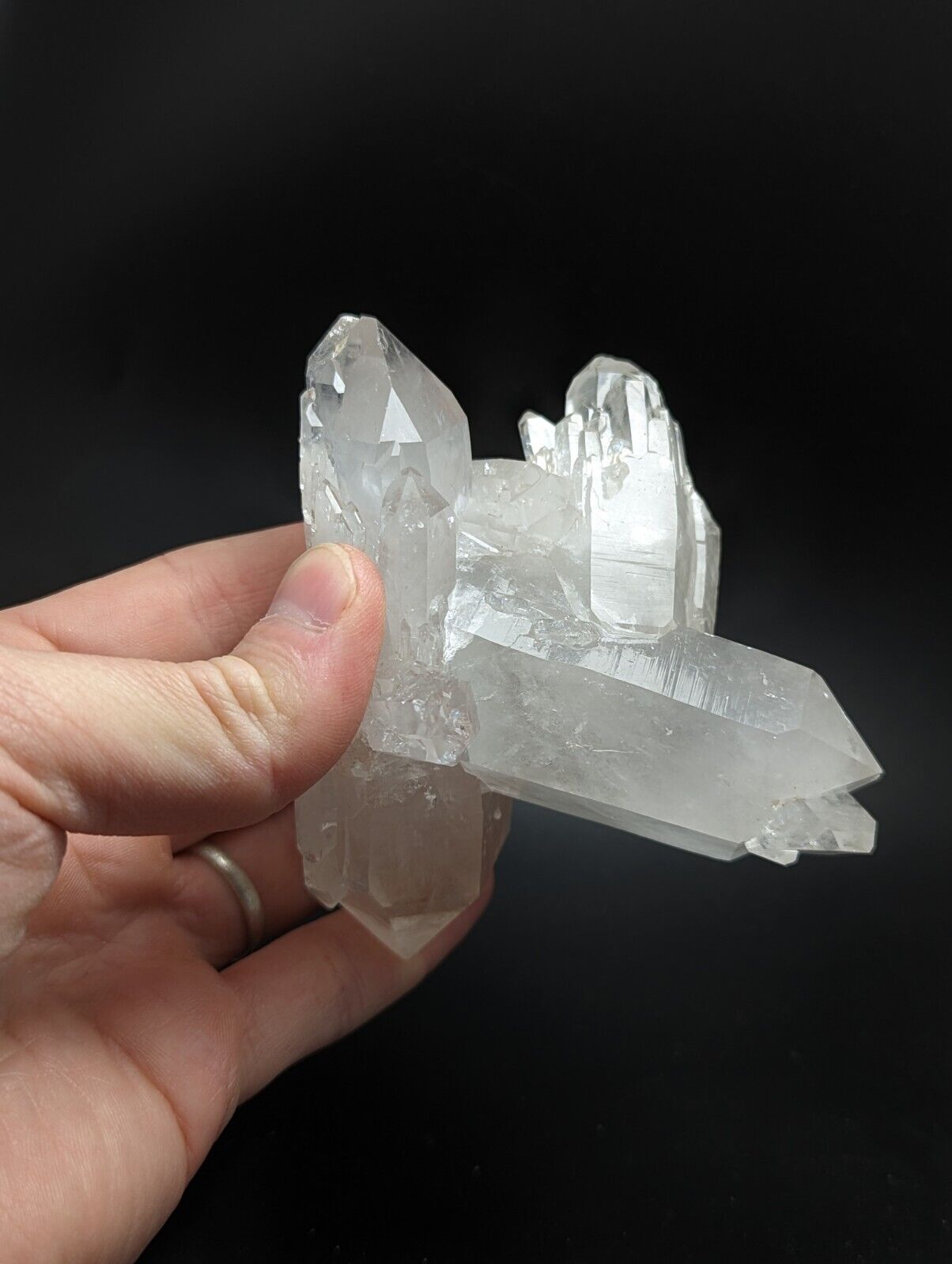 Arkansas Quartz Crystal Floater w Rare and Unique Form Garland Co old stock. - Collectibles:Rocks Fossils &