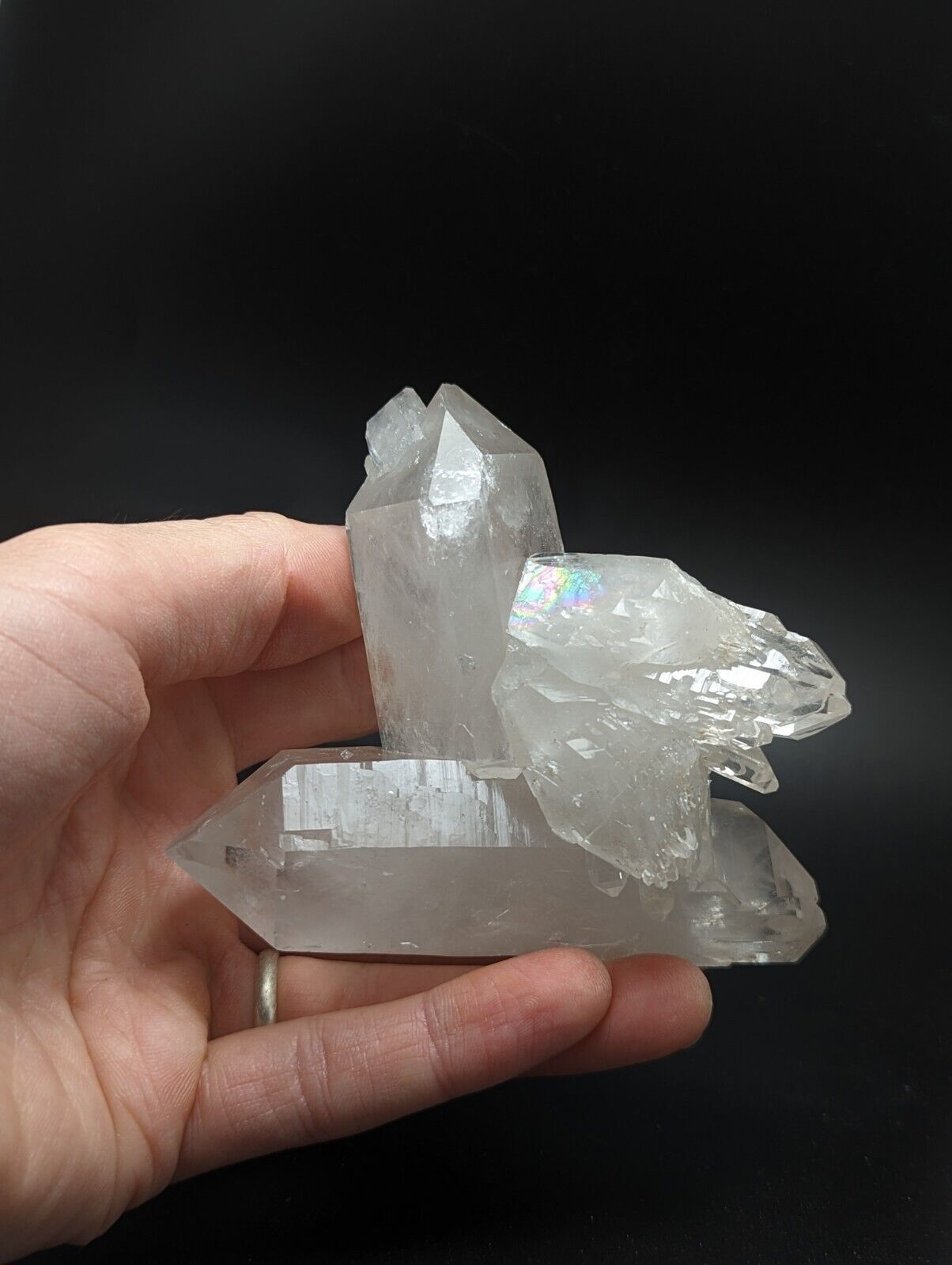 Arkansas Quartz Crystal Floater w Rare and Unique Form Garland Co old stock. - Collectibles:Rocks Fossils &