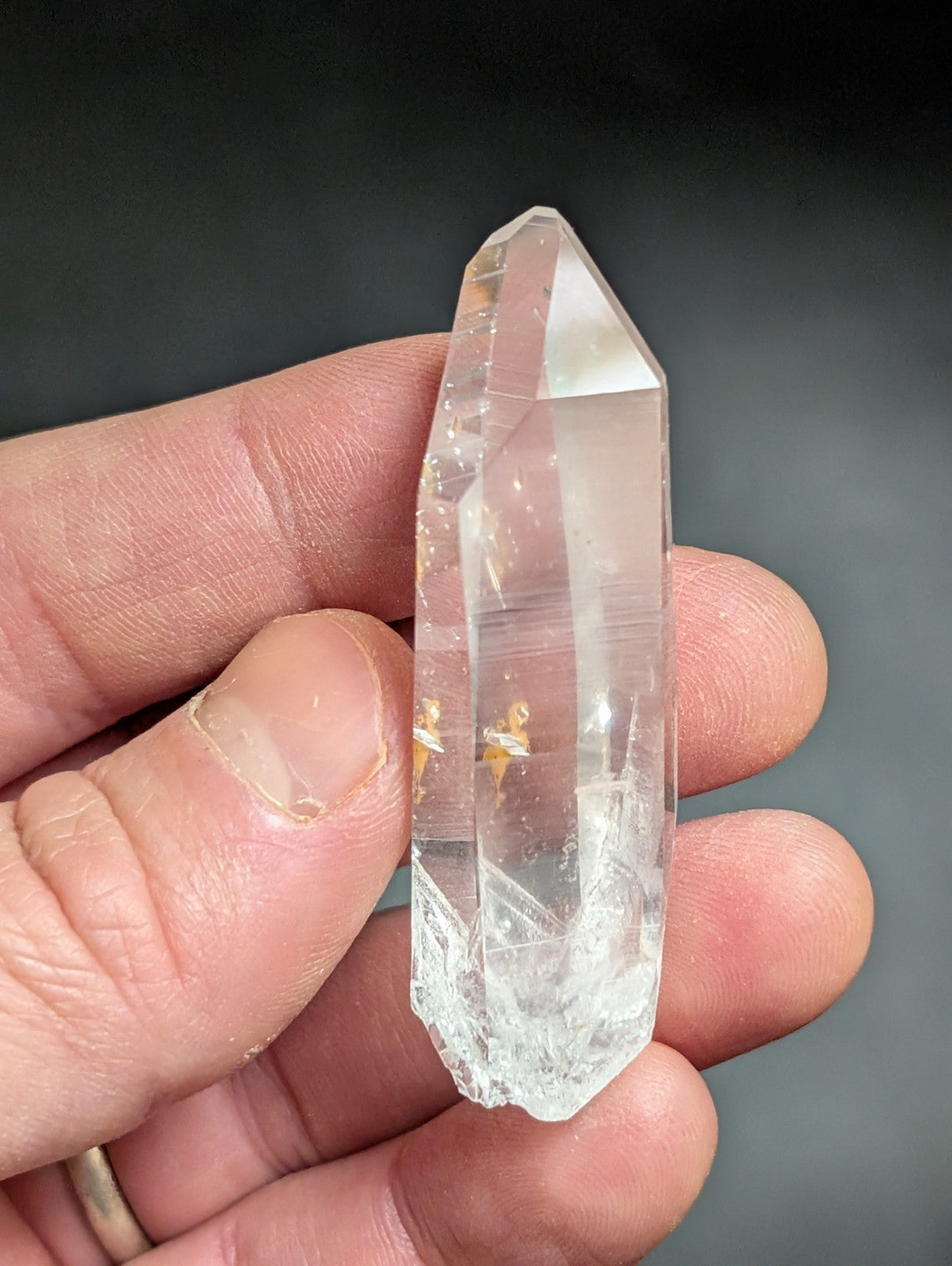Arkansas Quartz Crystal Point - OOAK natural mineral specimen AR USA - Collectibles:Rocks Fossils & Minerals:Crystals