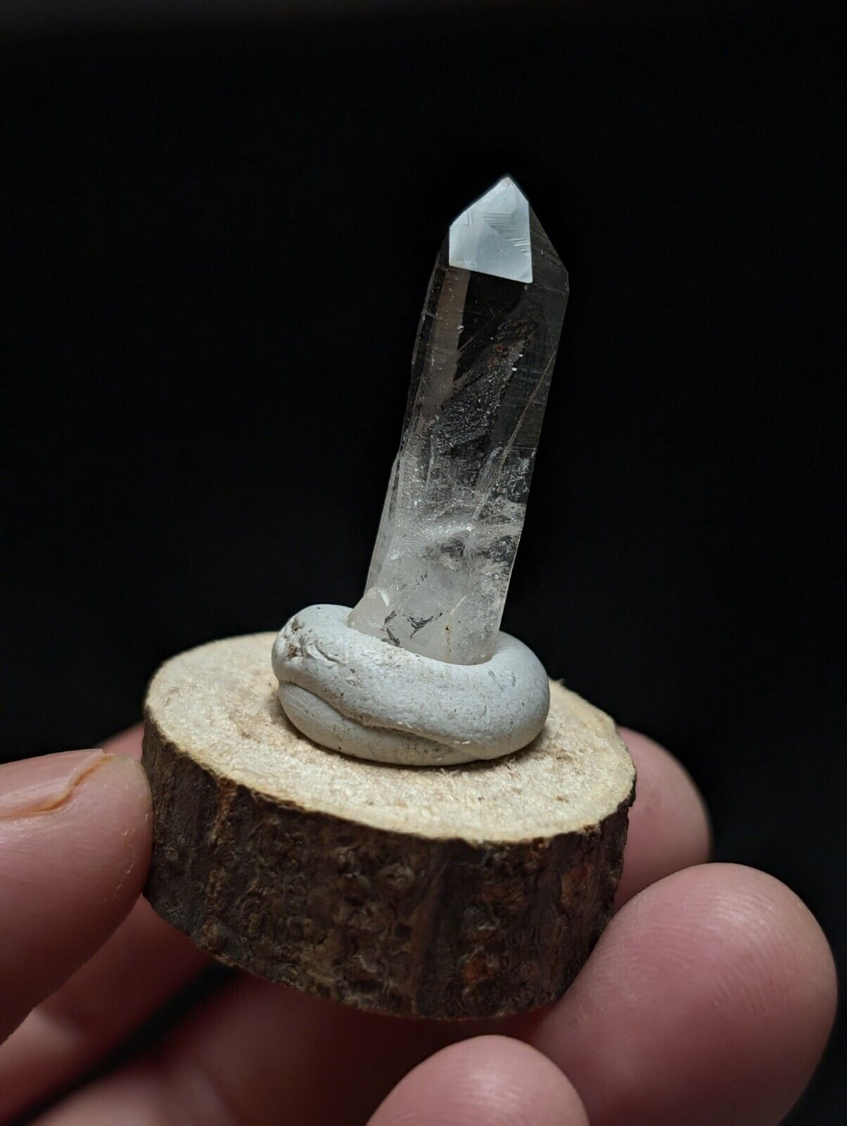 Arkansas Quartz Crystal Point - OOAK natural mineral specimen AR USA - Collectibles:Rocks Fossils & Minerals:Crystals