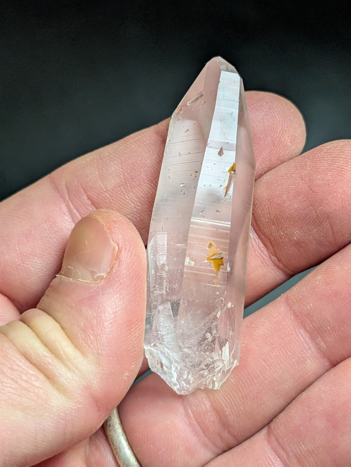 Arkansas Quartz Crystal Point - OOAK natural mineral specimen AR USA - Collectibles:Rocks Fossils & Minerals:Crystals