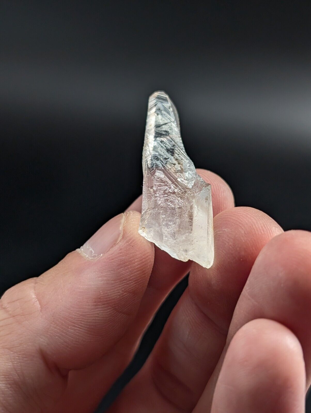 Arkansas Quartz Crystal Point - OOAK natural mineral specimen AR USA Unique Growth Interferences! - Collectibles:Rocks