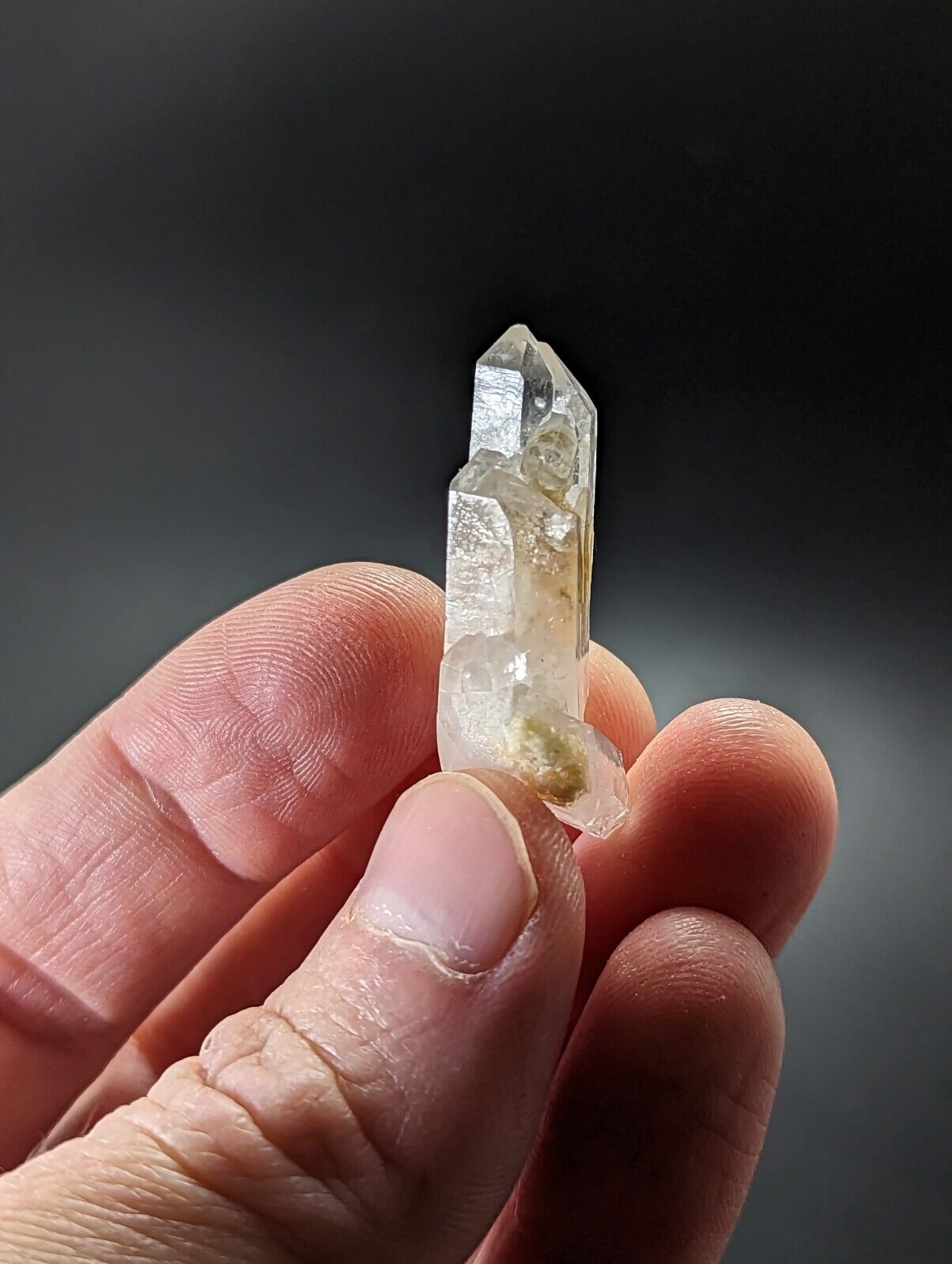 Arkansas Quartz Crystal Point w/ Sand Inclusions Montgomery Co USA - Collectibles:Rocks Fossils & Minerals:Crystals