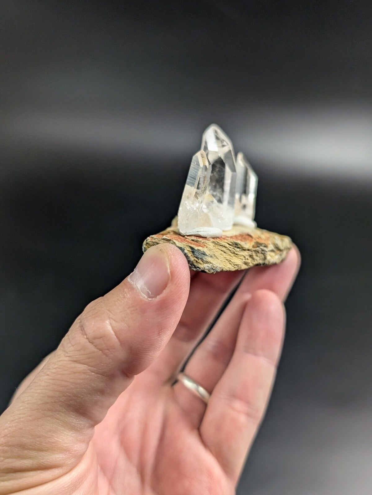 Arkansas Quartz Crystal Points -Unique Set Of 3 - Natural Specimens from AR USA - Collectibles:Rocks Fossils &