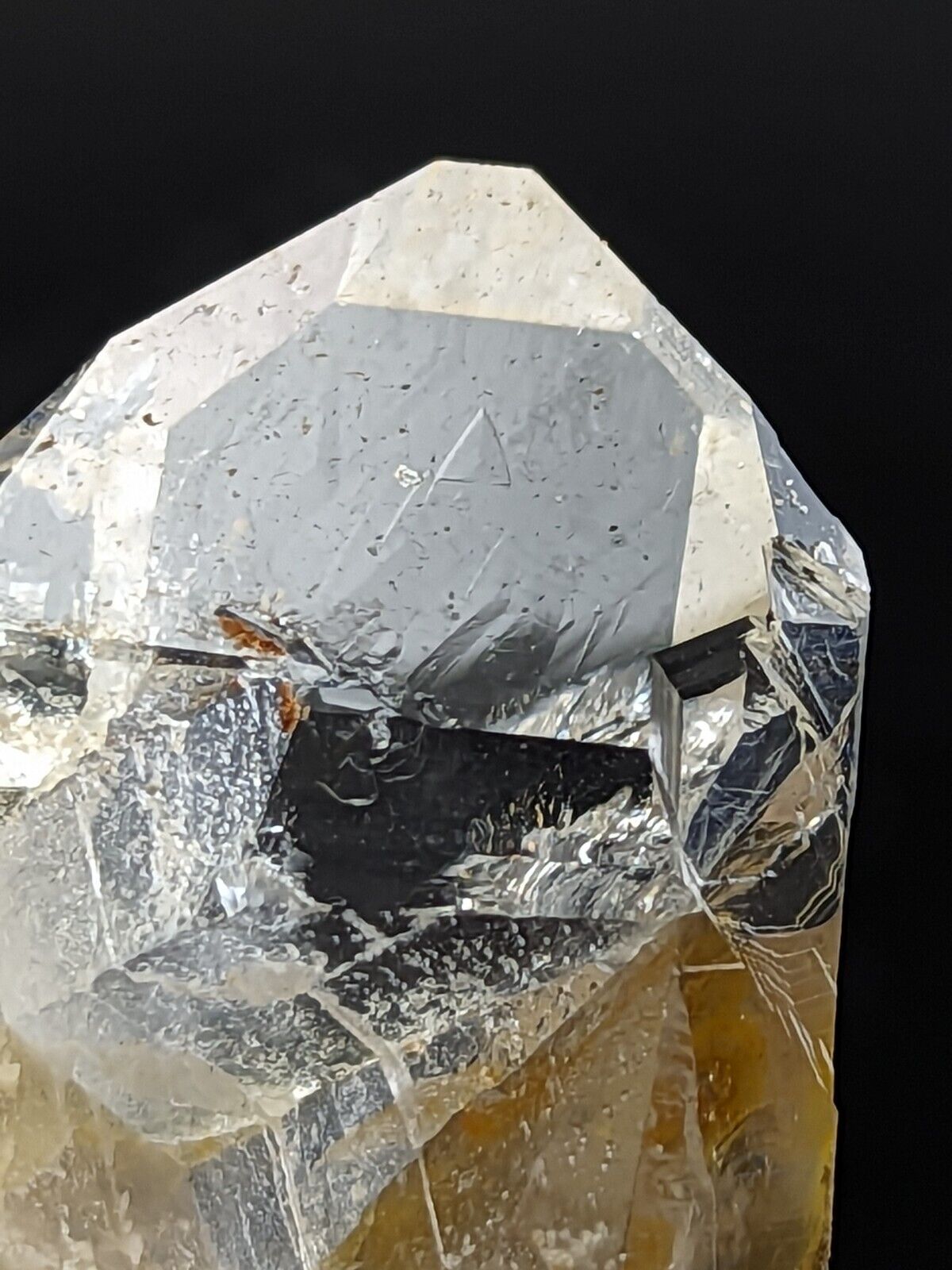 Beautiful Chlorite Quartz Crystal Point Old Stock Garland County Arkansas - Collectibles:Rocks Fossils &