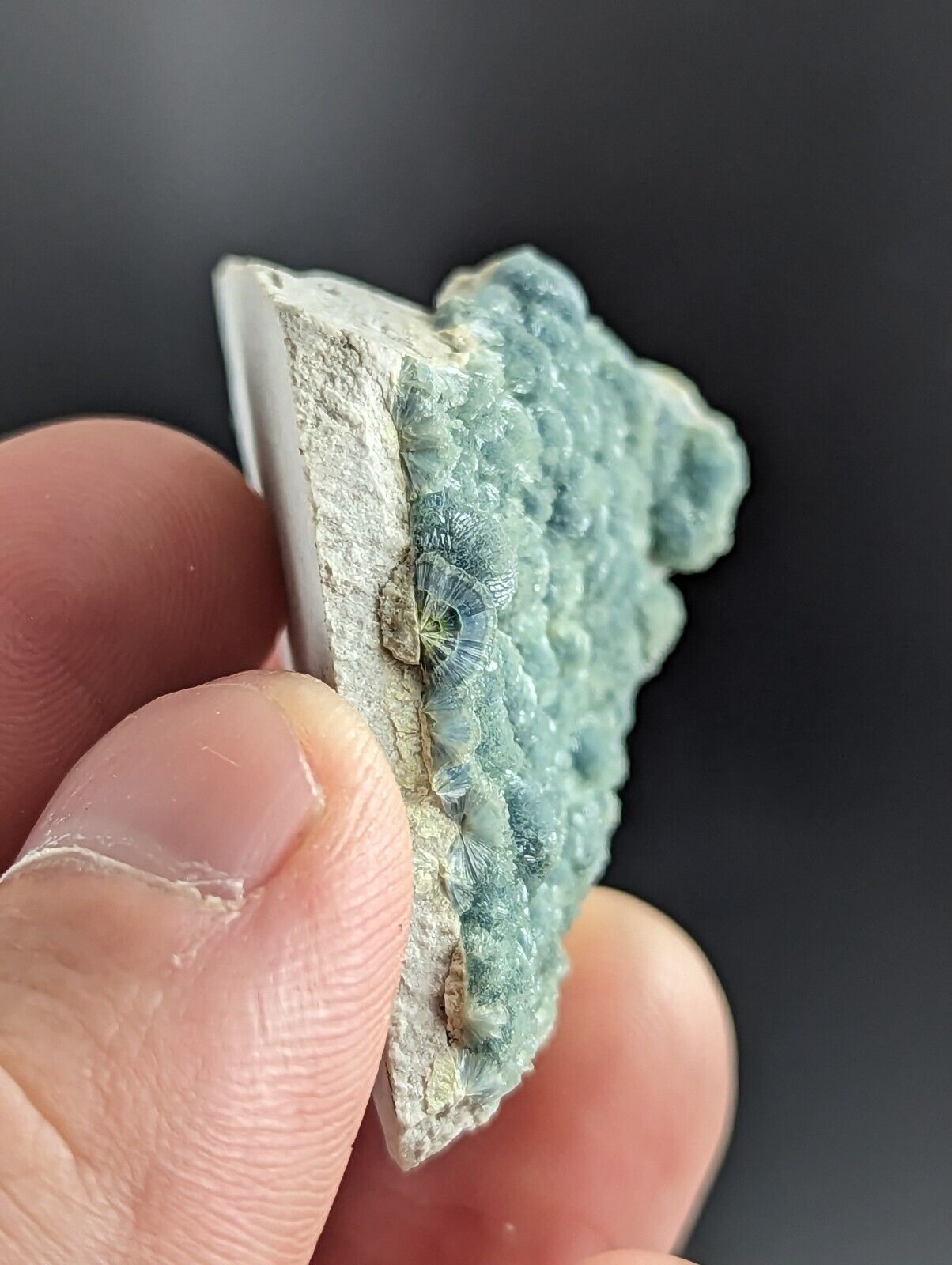 Blue Green Wavellite -Old Stock- Delinde/Schmitt mine - Garland County Arkansas - Collectibles:Rocks Fossils &