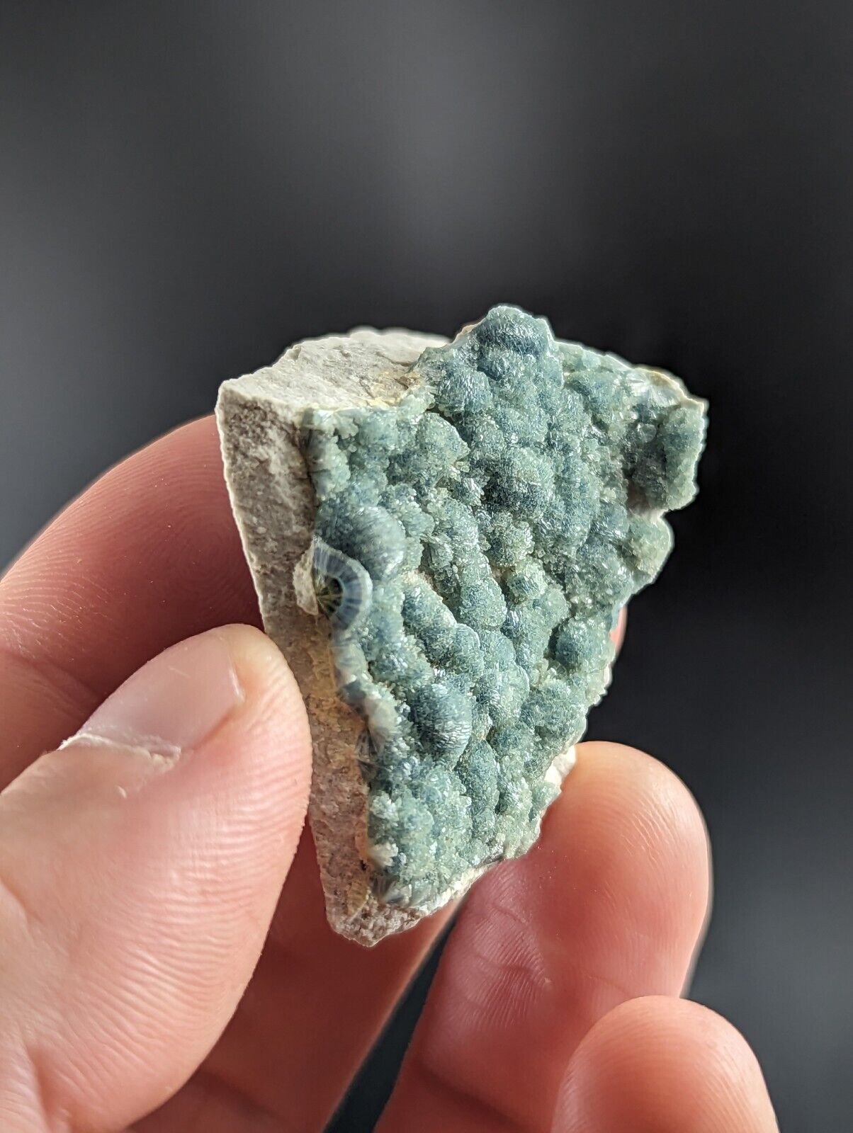Blue Green Wavellite -Old Stock- Delinde/Schmitt mine - Garland County Arkansas - Collectibles:Rocks Fossils &