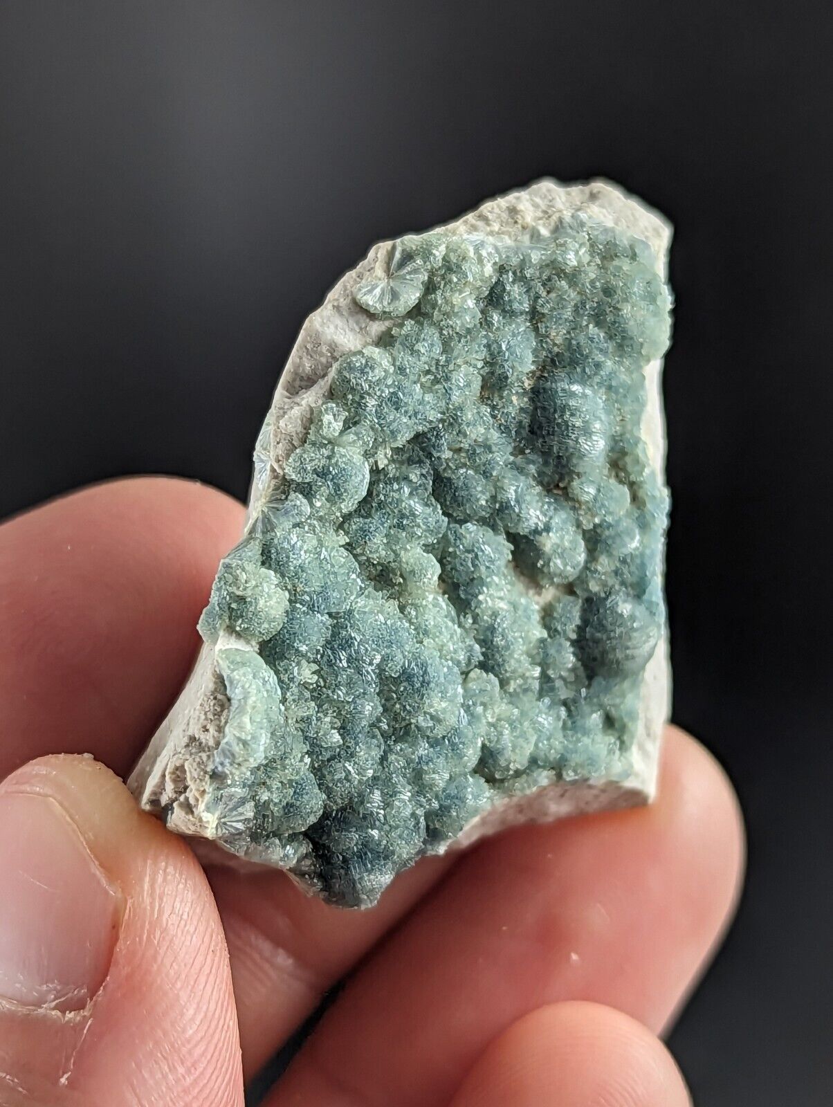 Blue Green Wavellite -Old Stock- Delinde/Schmitt mine - Garland County Arkansas - Collectibles:Rocks Fossils &