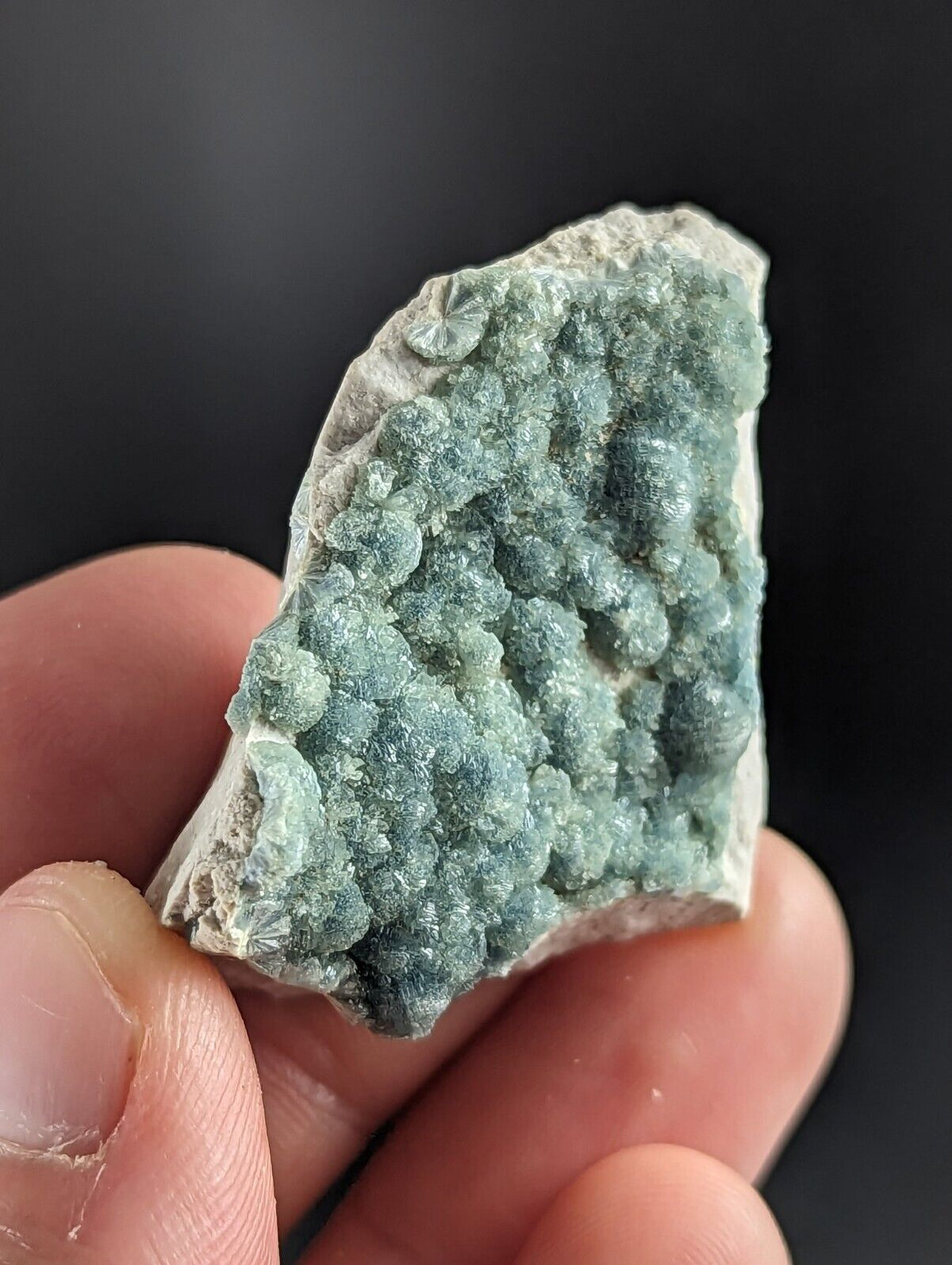 Blue Green Wavellite -Old Stock- Delinde/Schmitt mine - Garland County Arkansas - Collectibles:Rocks Fossils &
