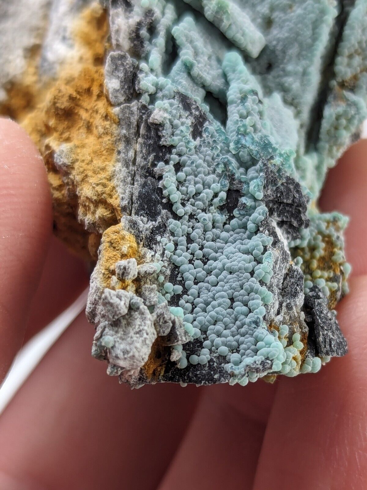 Blue Planerite Mauldin Mountain Montgomery Co. Arkansas USA (Top Aesthetics) - Collectibles:Rocks Fossils &