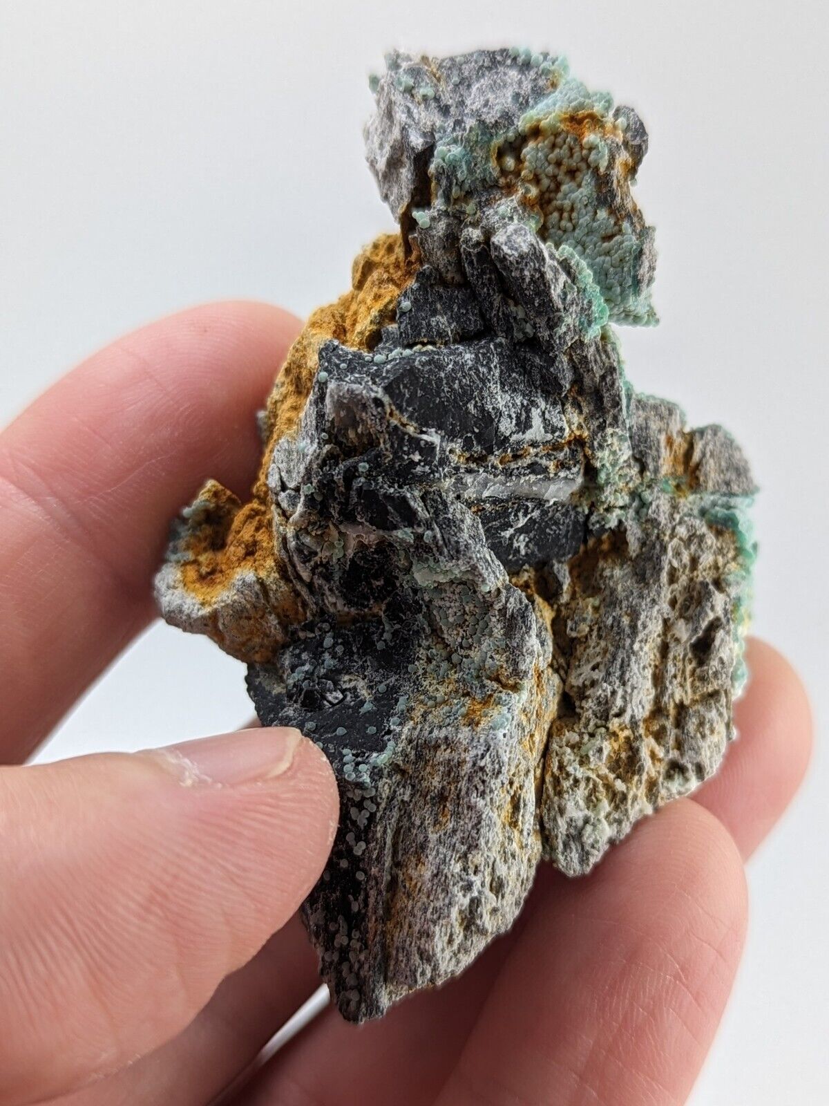 Blue Planerite Mauldin Mountain Montgomery Co. Arkansas USA (Top Aesthetics) - Collectibles:Rocks Fossils &