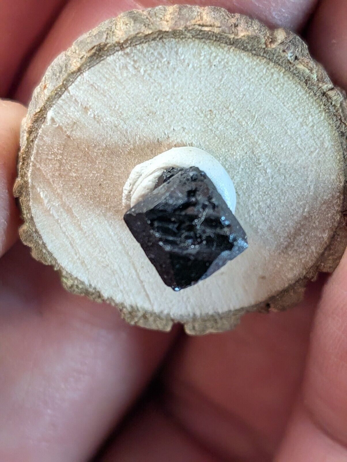 Brookite Crystal Cluster Magnet Cove Arkansas USA Old Stock w/ wood display - Collectibles:Rocks Fossils &