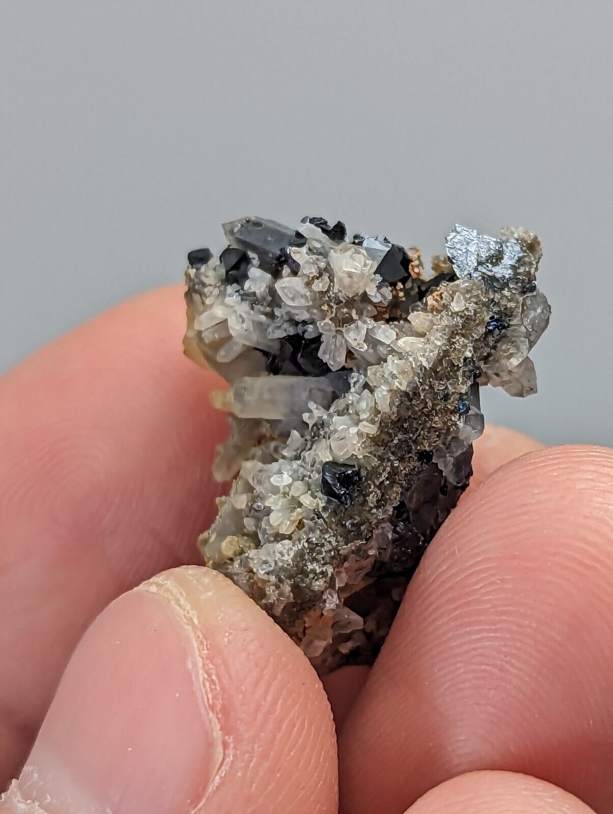 Brookite on Quartz Magnet Cove Hot Spring Co Arkansas Super Rare Old Stock - Collectibles:Rocks Fossils &