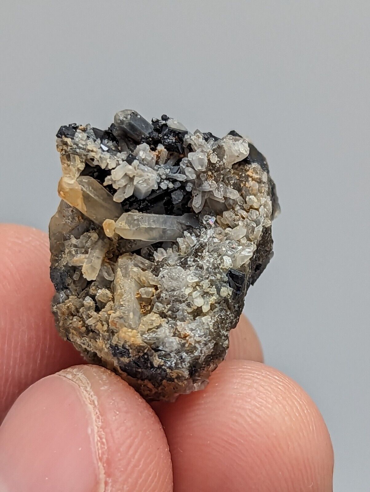 Brookite on Quartz Magnet Cove Hot Spring Co Arkansas Super Rare Old Stock - Collectibles:Rocks Fossils &