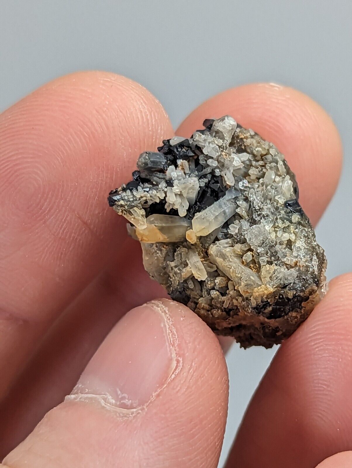 Brookite on Quartz Magnet Cove Hot Spring Co Arkansas Super Rare Old Stock - Collectibles:Rocks Fossils &