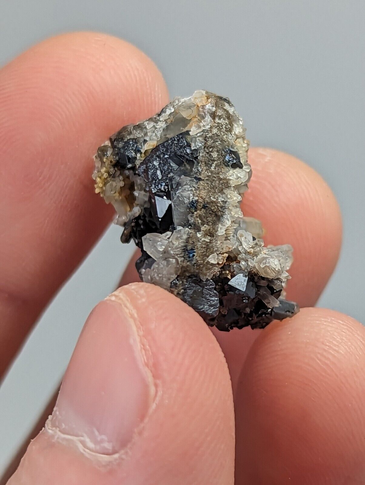 Brookite on Quartz Magnet Cove Hot Spring Co Arkansas Super Rare Old Stock - Collectibles:Rocks Fossils &