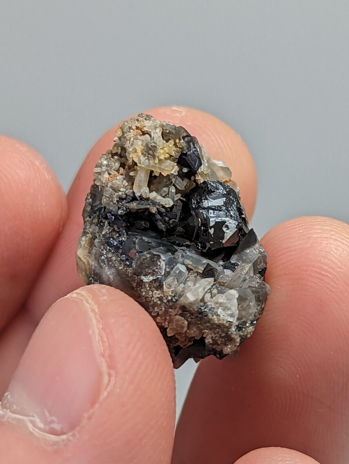 Brookite on Quartz Magnet Cove Hot Spring Co Arkansas Super Rare Old Stock - Collectibles:Rocks Fossils &