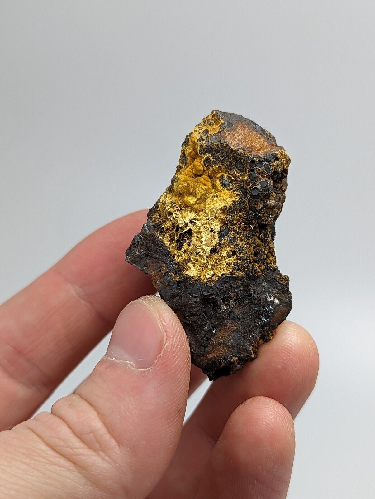 Cacoxenite on Novaculite Matrix Rare old stock 1970s Polk County Arkansas - Collectibles:Rocks Fossils &