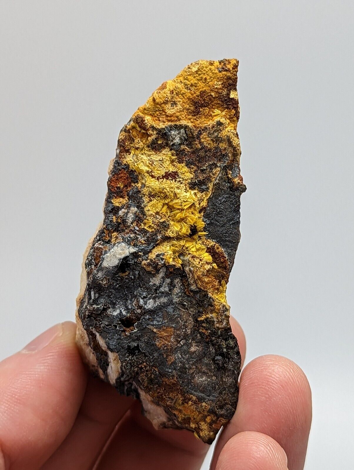 Cacoxenite on Novaculite Matrix Rare old stock 1970s Polk County Arkansas - Collectibles:Rocks Fossils &