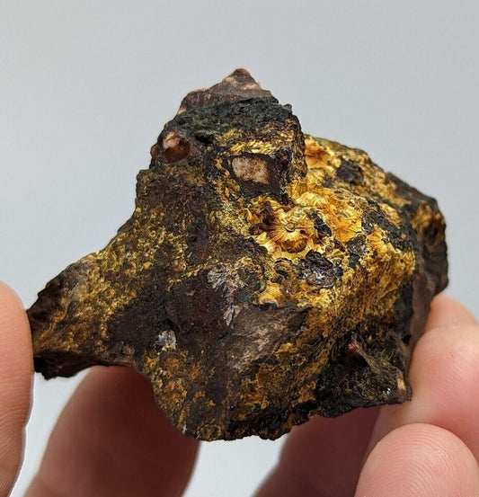 Cacoxenite on Novaculite Matrix Rare old stock 1970s Polk County Arkansas - Collectibles:Rocks Fossils &