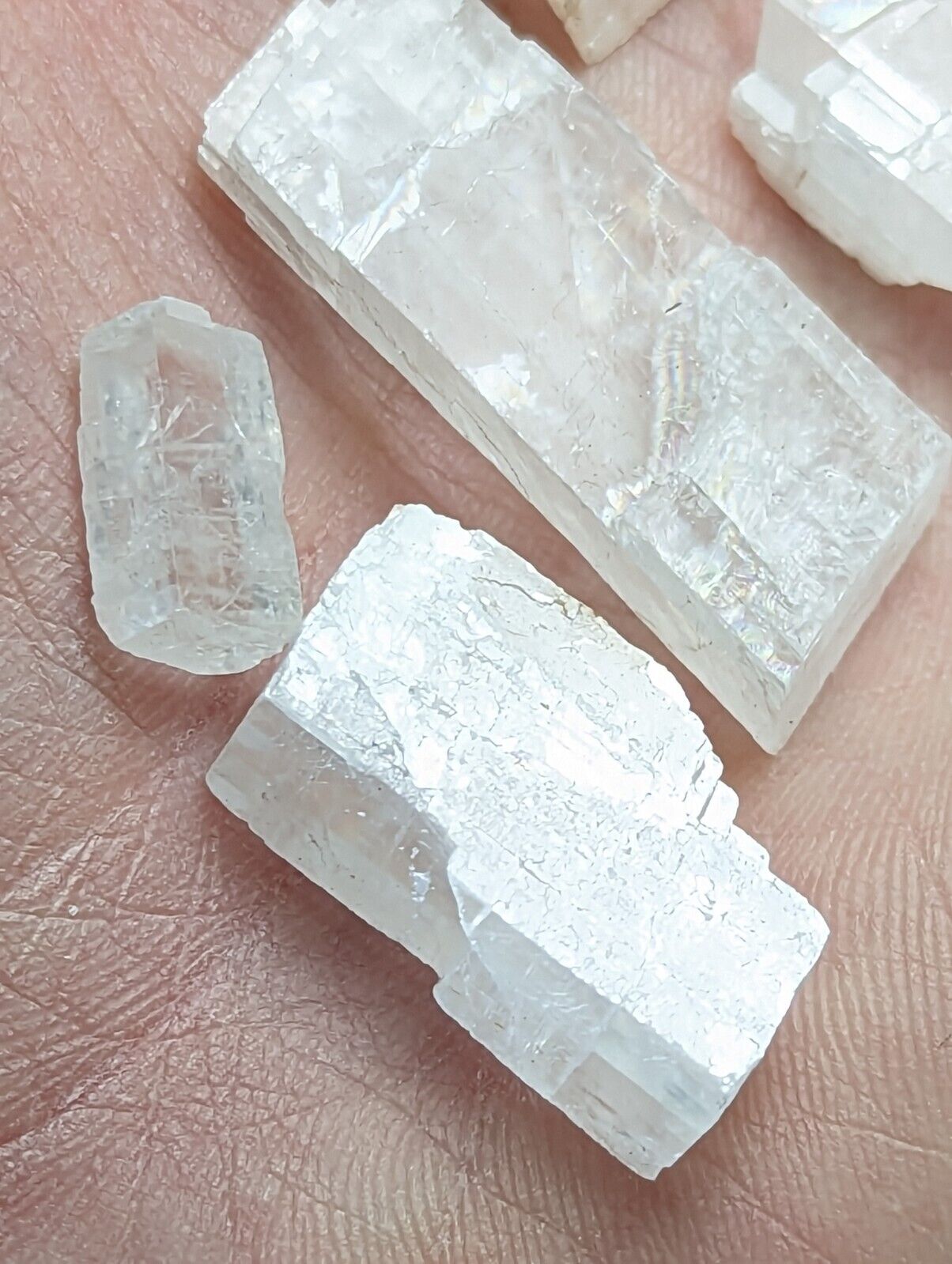 Calcite with Rainbow Inclusions New Mexico USA (Old Stock 1970s) - Collectibles:Rocks Fossils & Minerals:Crystals