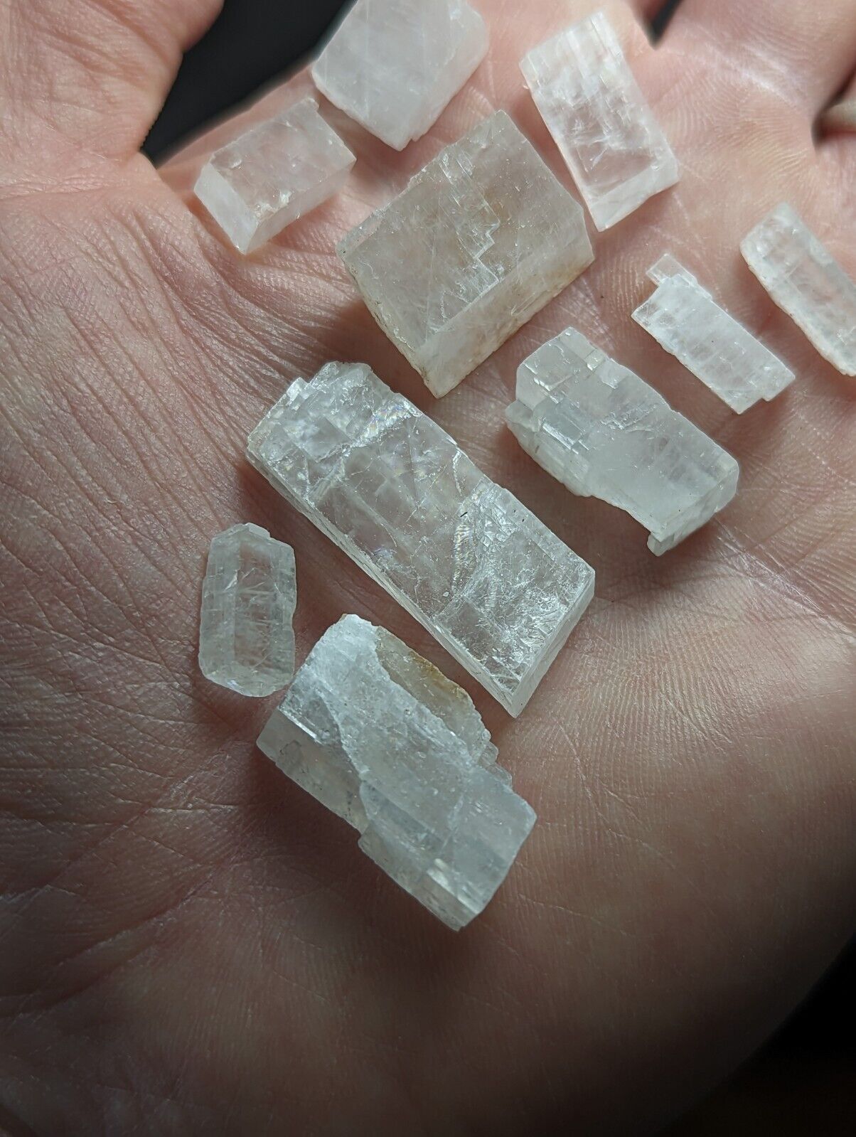 Calcite with Rainbow Inclusions New Mexico USA (Old Stock 1970s) - Collectibles:Rocks Fossils & Minerals:Crystals